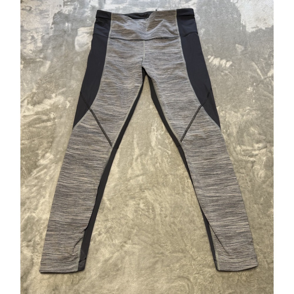 Lululemon Women's Run With The Sun Leggings Sz 8 Mesh Sides Gym Yoga Athleisure